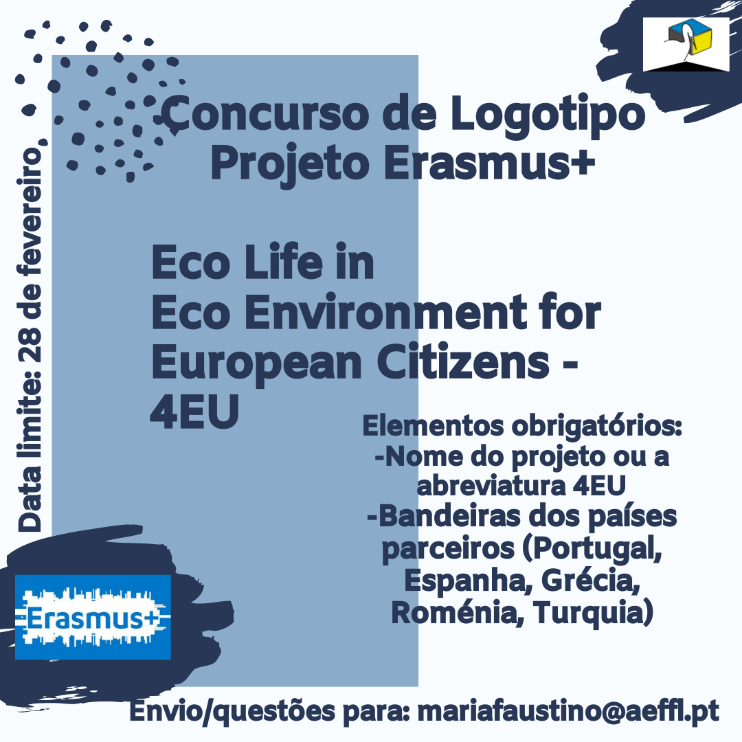 Concurso de Logotipo Projeto Erasmus Eco Life in Eco Environment for European Citizens 4EU